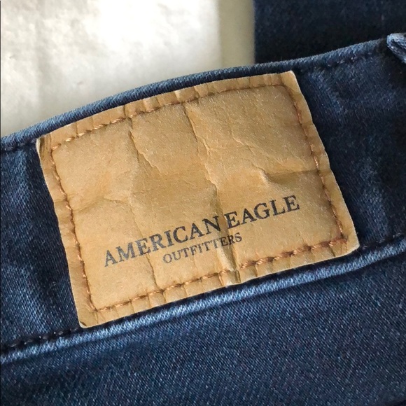 AE Dark-wash, super-stretch jeggings, size 6R - Picture 4 of 7